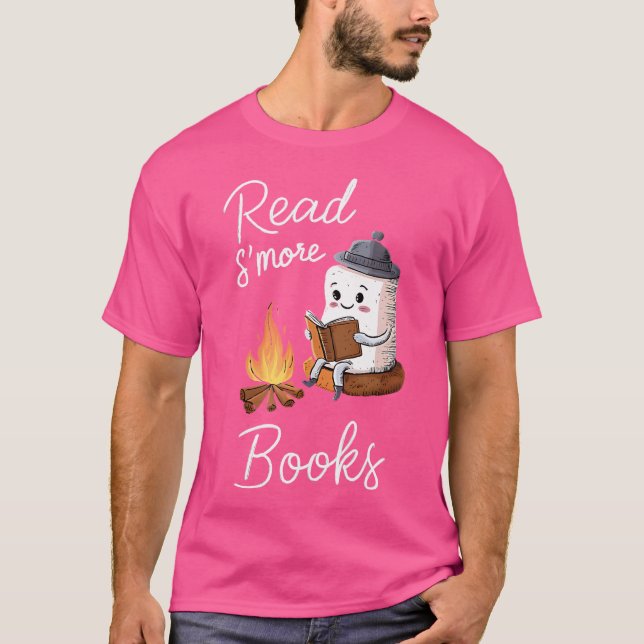 Camiseta Leer S'More Libros Cuidar Fogata Leer El Amor Del  (Anverso)