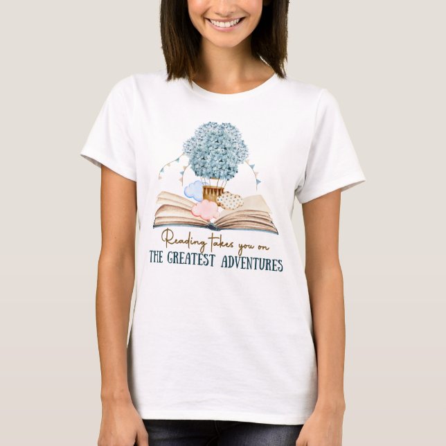 Camiseta Leer Te Lleva A Las Mejores Aventuras (Anverso)