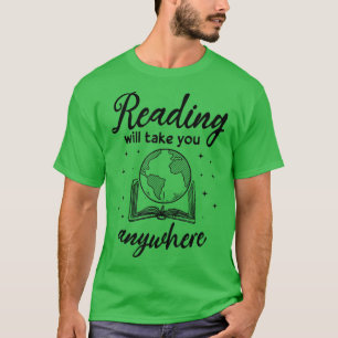 Camiseta Leer te llevará a cualquier parte - Leer libros L