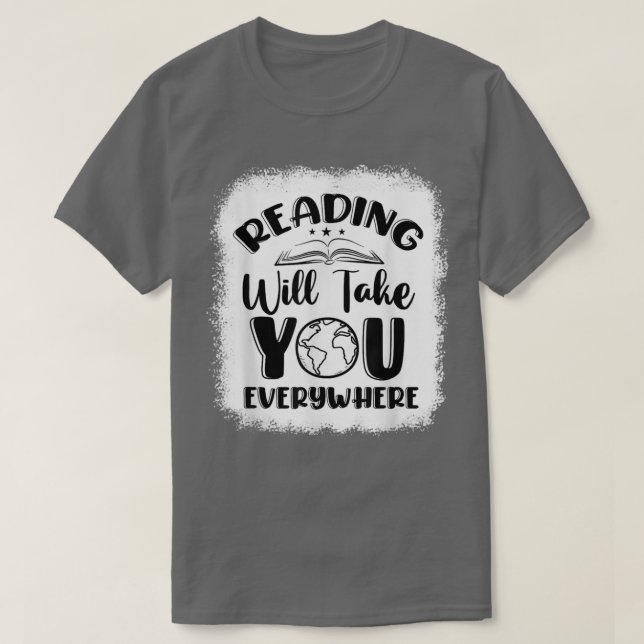 Camiseta Leer te llevará a todos lados del gracioso libro d (Diseño del anverso)