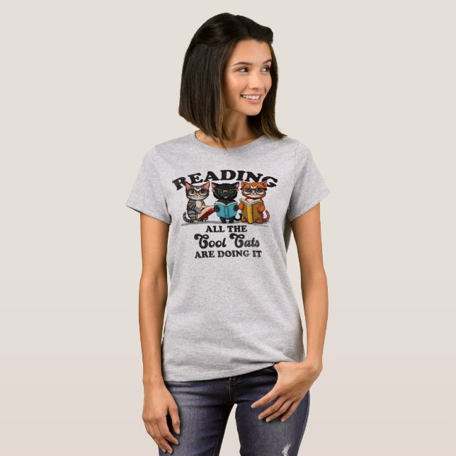 CAMISETA LEER: TODOS LOS GATOS DE GUAY LO ESTÁN HACIENDO (Anverso completo)