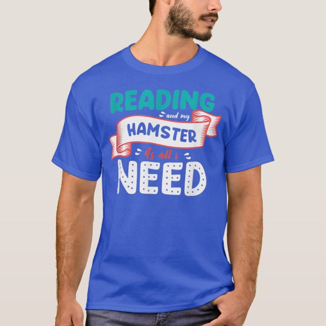 Camiseta Leer y Hamster Funny Saying Teacher (Anverso)