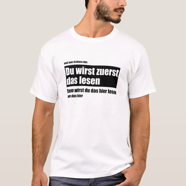 Camiseta Leerás esto primero - Meme Funny Saying (Anverso)