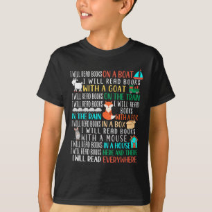 Camiseta Leeré Libros En Un Barco Y Un Campo; En Todas Part