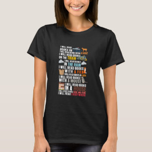 Camiseta Leeré libros en un bote leyendo lectores divertido