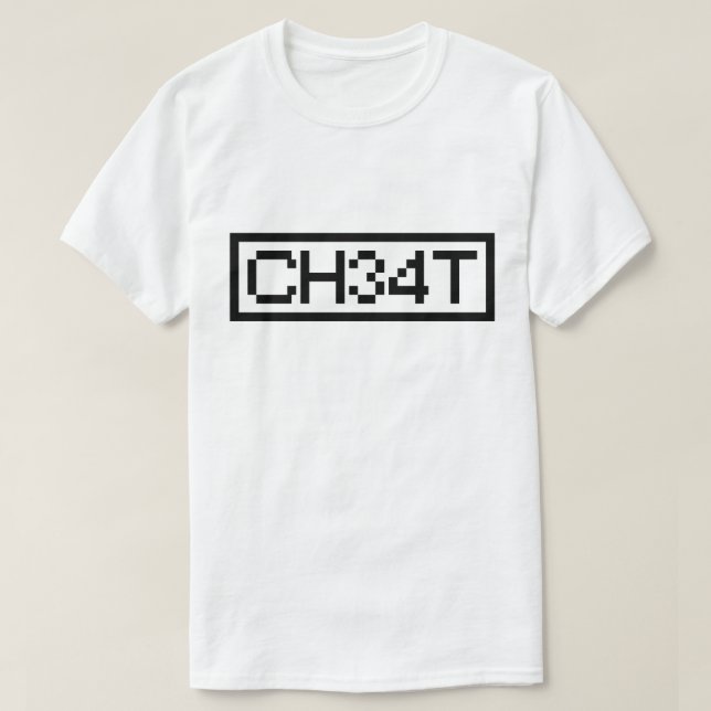 CAMISETA LEET CHEAT (Diseño del anverso)