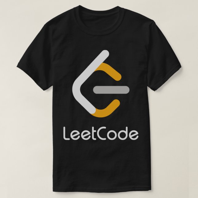 Camiseta Leetcode Dark (Diseño del anverso)
