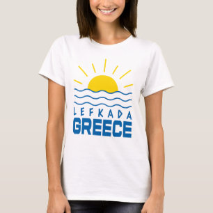 Camiseta Lefkada Grecia Sunshine and Sea Waves