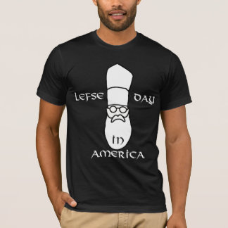 Camiseta Lefse Day In America tshirt, blanco y negro