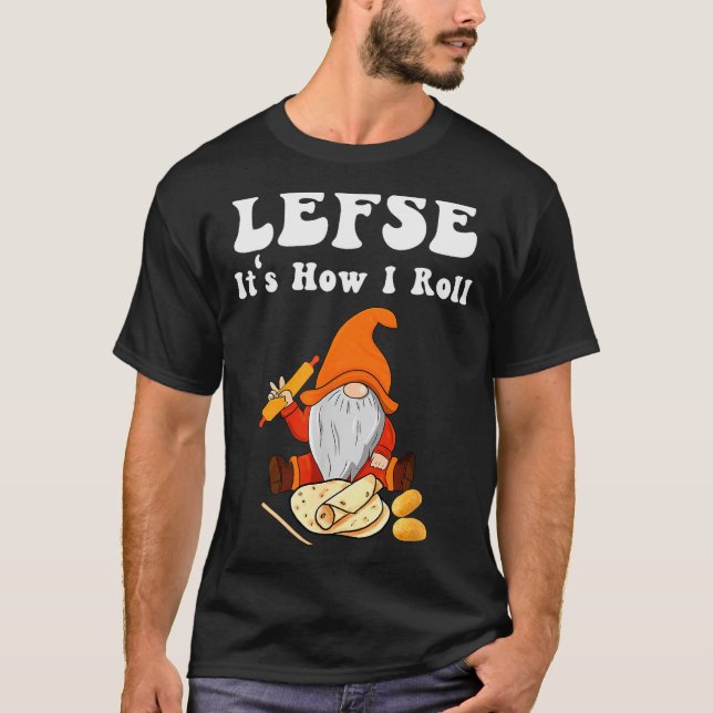 Camiseta Lefse It's How I Roll Christmas  (Anverso)
