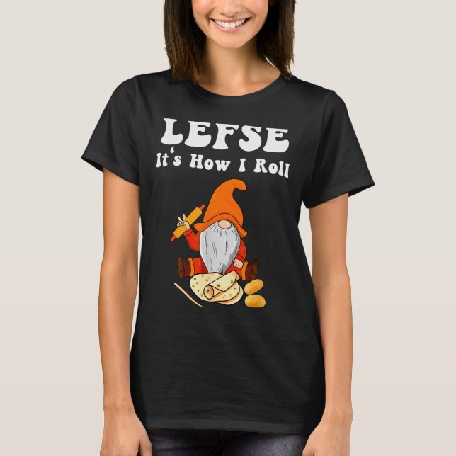 Camiseta Lefse It's How I Roll Christmas  (Anverso)