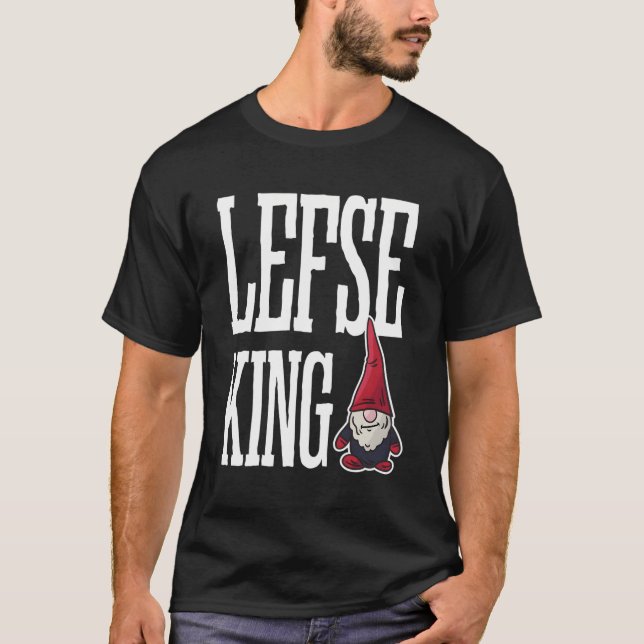 Camiseta Lefse King Navidades Rolling de Noruega Lefse (Anverso)