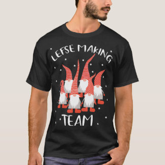 Camiseta Lefse Making Team God Jul Gnome Tomte Xmas Santa C