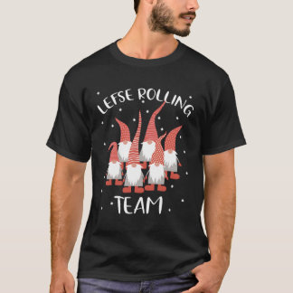 Camiseta Lefse Rolling Team God Jul Gnome Tomte Xmas Santa