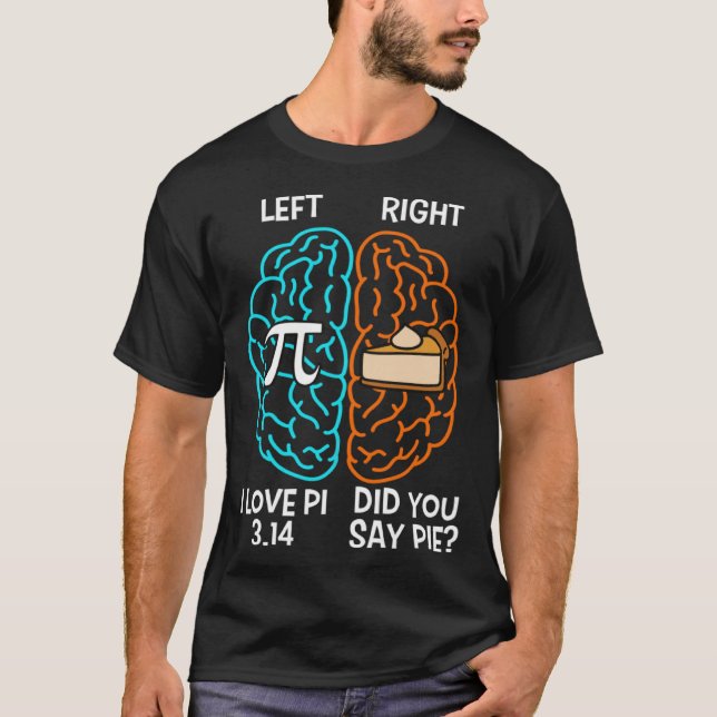 Camiseta Left PI Right Pie I Love Pi Did Someone Say Pie Pi (Anverso)