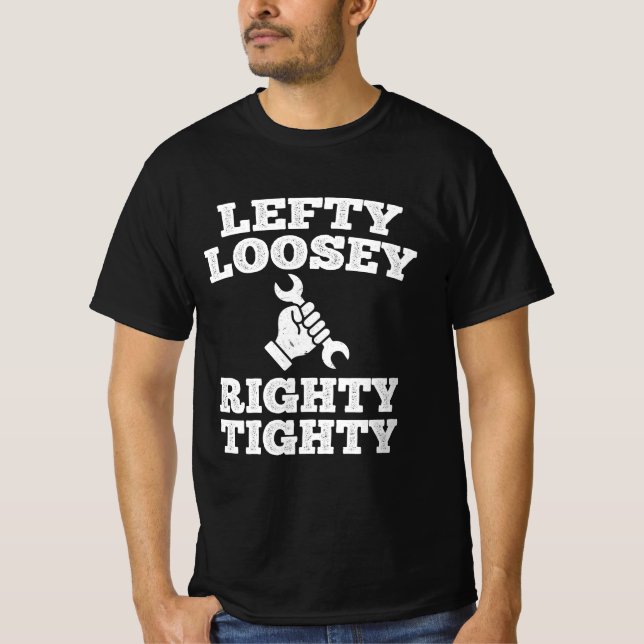 Camiseta Lefty Loosey Righty Tighty (Anverso)