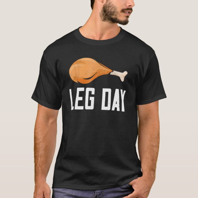 Camiseta Leg Day Thanksgiving Costume Pilgrim Turkey Day  1 (Anverso)