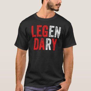 Camiseta Leg Day Workout Gym Legendary Funny Fitness ExGrac
