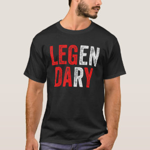Camiseta Leg Day Workout Gym Legendary Funny Fitness ExGrac
