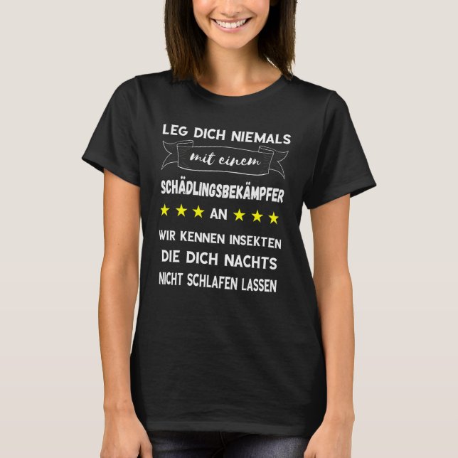 Camiseta Leg Dich Niemal Mit Einer Repelente De Plagas Y Di (Anverso)