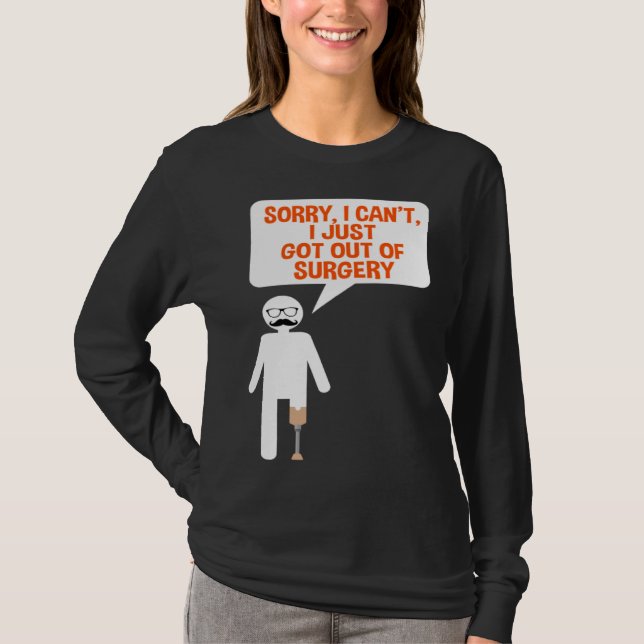 Camiseta Leg Prosthesis Quote for Falke Limb and Artificial (Anverso)