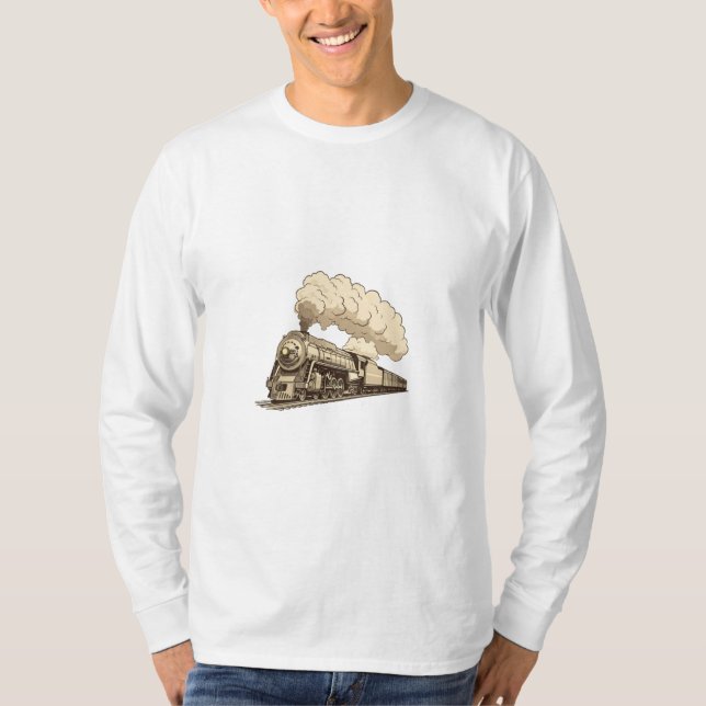 Camiseta Legado alimentado por vapor: diseño clásico de tre (Anverso)