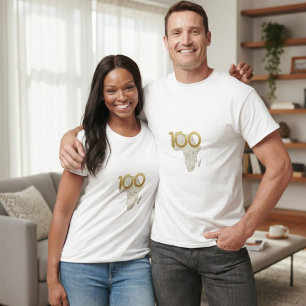 Camiseta Legado Centenario de África Dorada - 100 Años de E