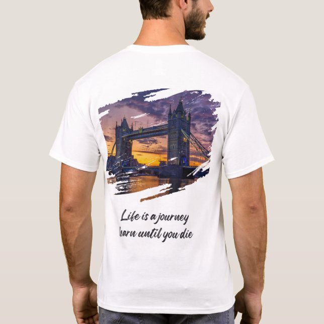 Camiseta "Legado de Londres: Silhouette de Sunset" (Reverso)