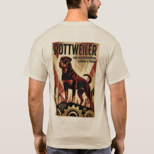Camiseta Legado de Roman Drover: Rottweiler Art Déco Vintag
