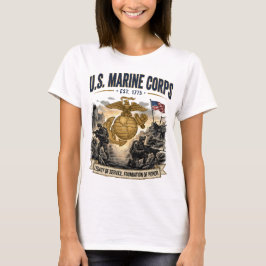 Camiseta Legado de Servicio de Mujeres del Cuerpo de Marine