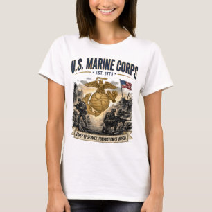 Camiseta Legado de Servicio de Mujeres del Cuerpo de Marine