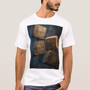 Camiseta LEGADO HONOR RESPETO GRANDEZA - Cubo de Piedra Ant