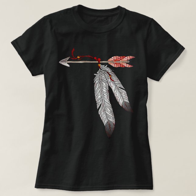 Camiseta Legado indígena nativo americano Jewel Tone Fea (Diseño del anverso)