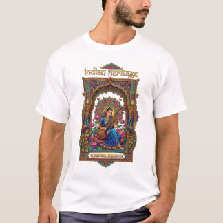 Camiseta Legado Indio: Músico Clásico Arte Veena