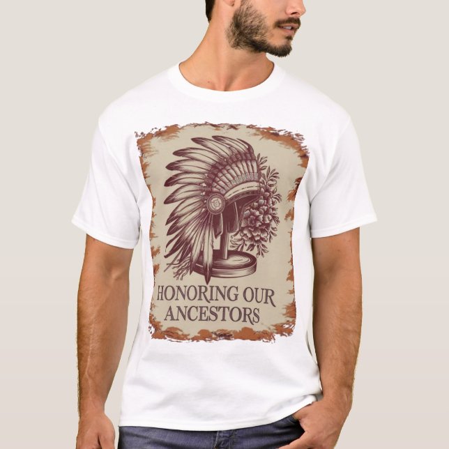 Camiseta Legado nativo americano (Anverso)