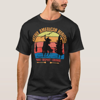 Camiseta Legado nativo americano retro