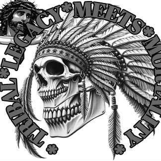 Camiseta Legado tribal se enfrenta a la mortalidad