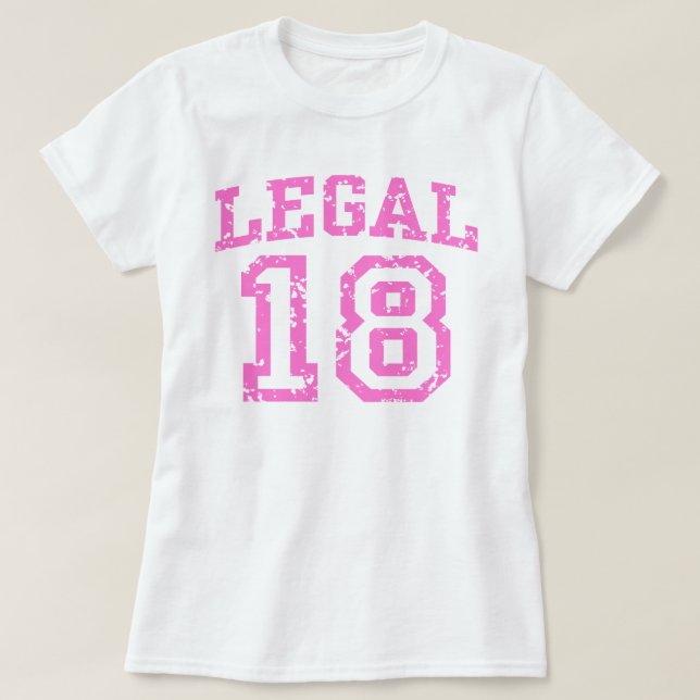 Camiseta Legal 18 (Diseño del anverso)