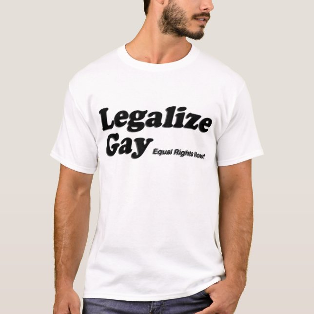 Camiseta Legalice al gay (Anverso)