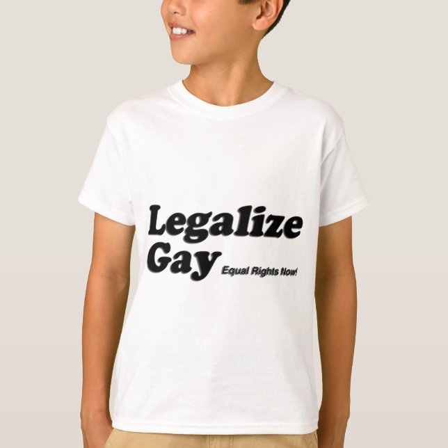 Camiseta Legalice al gay (Anverso)