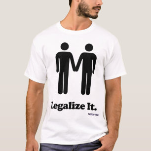 Camiseta Legalice la boda de los hombres gay