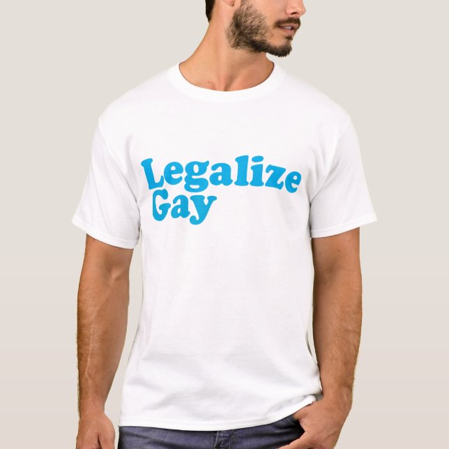 Camiseta Legalice los azules cielos gay (Anverso)