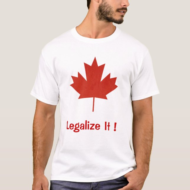 Camiseta Legalícelo, Canadá, hoja de arce (Anverso)