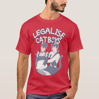 Camiseta Legaliza Catboys chica Anime