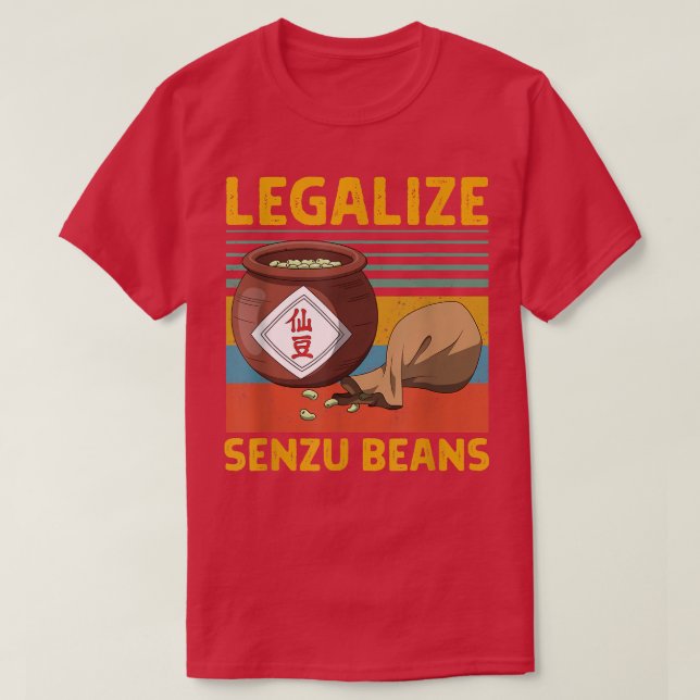 Camiseta Legalizar el diseño de los frijoles Senzu  (Diseño del anverso)