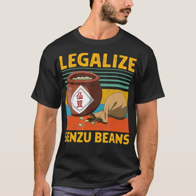 Camiseta Legalizar el diseño de los frijoles Senzu  (Anverso)