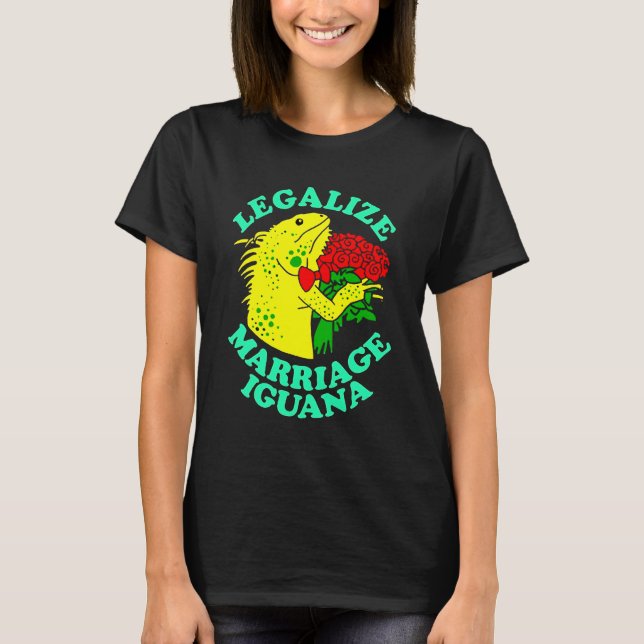 Camiseta Legalizar el matrimonio iguana (Anverso)