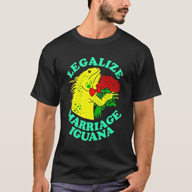Camiseta Legalizar el matrimonio iguana (Anverso)