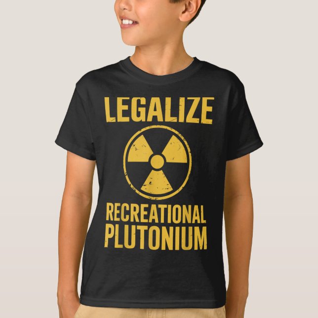 Camiseta Legalizar el plutonio recreativo (Anverso)