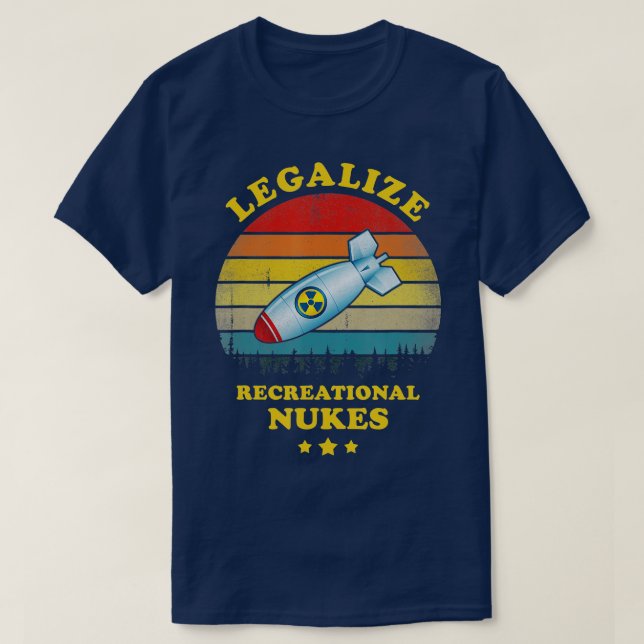 Camiseta Legalizar la cosecha de nukes divertida de la recr (Diseño del anverso)